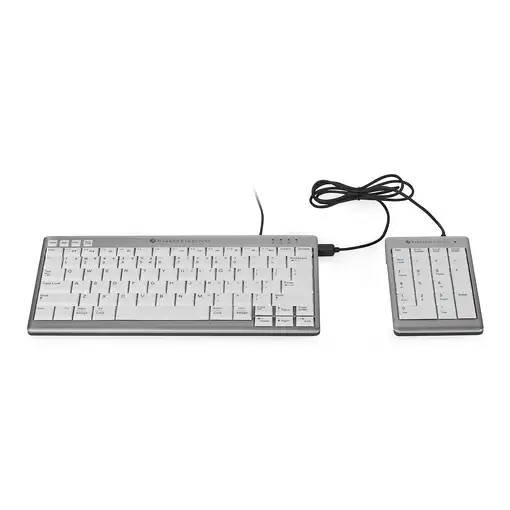 BakkerElkhuizen UltraBoard 955 Numeric teclado numérico PC USB Gris claro, Blanco
