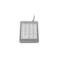 BakkerElkhuizen UltraBoard 955 Numeric teclado numérico PC USB Gris claro, Blanco