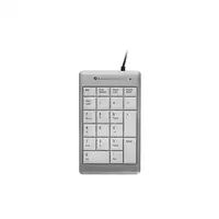 BakkerElkhuizen UltraBoard 955 Numeric teclado numérico PC USB Gris claro, Blanco