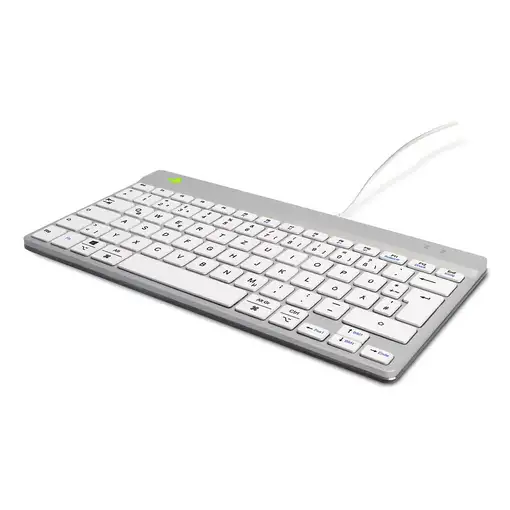 R-Go Tools Teclado ergonómico R-Go Compact Break, teclado compacto con software de