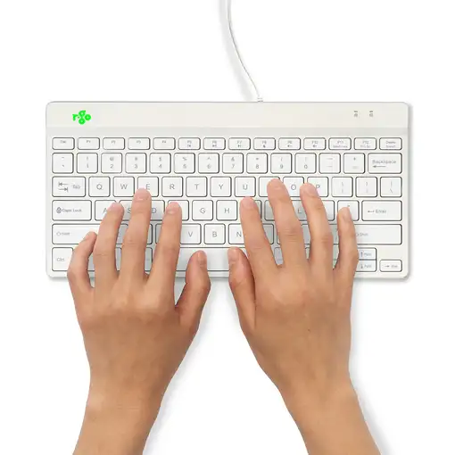 R-Go Tools Teclado ergonómico R-Go Compact Break, teclado compacto con software de