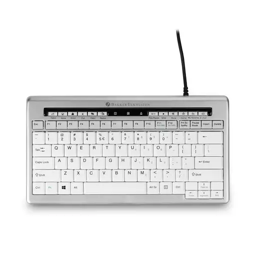 BakkerElkhuizen S-board 840 teclado Oficina USB QWERTY Inglés de EE. UU. Gris clar