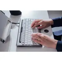 BakkerElkhuizen S-board 840 teclado Oficina USB QWERTY Inglés de EE. UU. Gris clar