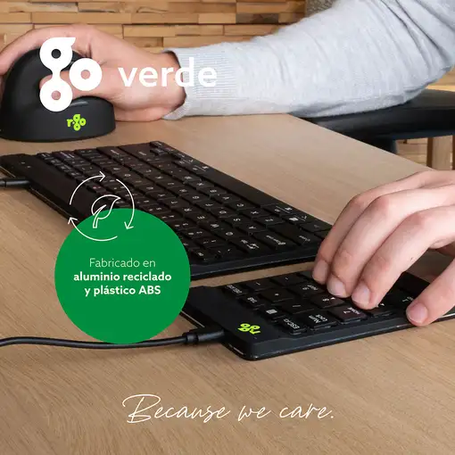 R-Go Tools Teclado numérico R-Go Numpad Break, teclado numérico ergonómico con sof