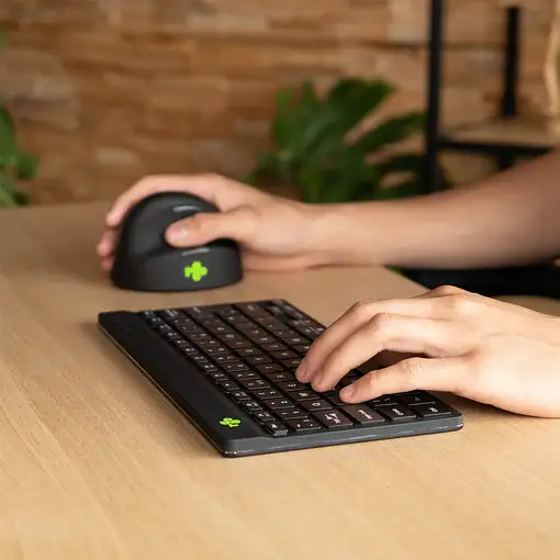 R-Go Tools Teclado ergonómico R-Go Compact Break, teclado compacto con software de