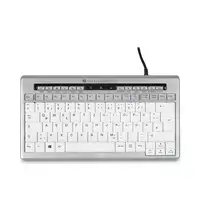BakkerElkhuizen S-board 840 teclado Oficina USB QWERTZ Alemán Gris claro, Blanco