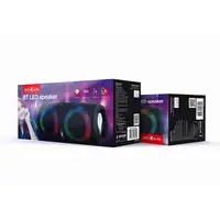 Gembird SPK-BT-LED-02 altavoz portátil o de fiesta Altavoz monofónico portátil Neg