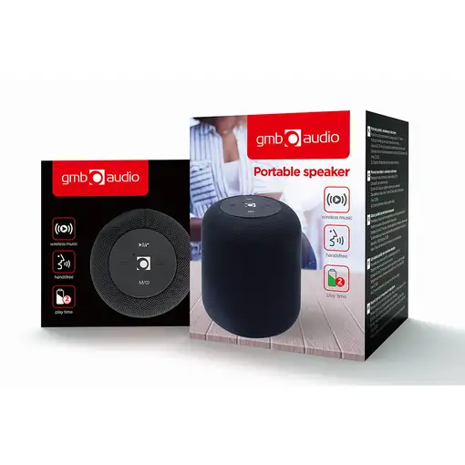 Gembird SPK-BT-15-BK altavoz portátil o de fiesta Altavoz monofónico portátil Negr