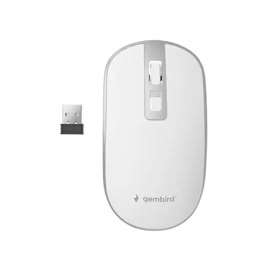 Gembird MUSW-4B-06-WS ratón Oficina Ambidextro RF inalámbrico Óptico 1600 DPI