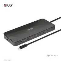 CLUB3D Estación de acoplamiento 11 en 1 con certificación Thunderbolt™ 4