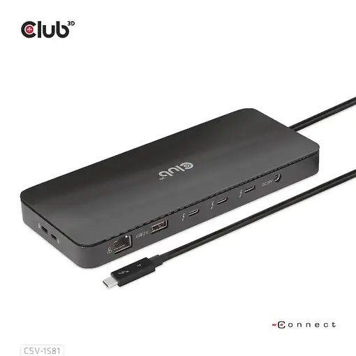 CLUB3D Estación de acoplamiento 11 en 1 con certificación Thunderbolt™ 4