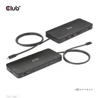CLUB3D Estación de acoplamiento 11 en 1 con certificación Thunderbolt™ 4