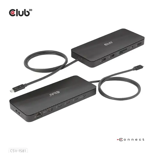 CLUB3D Estación de acoplamiento 11 en 1 con certificación Thunderbolt™ 4