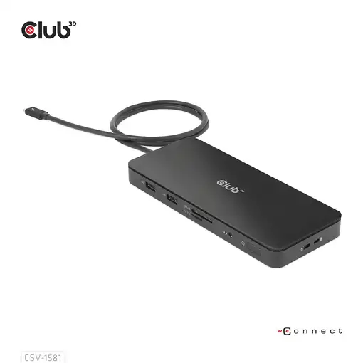 CLUB3D Estación de acoplamiento 11 en 1 con certificación Thunderbolt™ 4