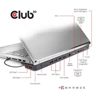 CLUB3D CSV-1564W65 base para portátil y replicador de puertos Acoplamiento USB 3.2