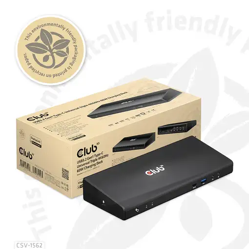 CLUB3D CSV-1562 base para portátil y replicador de puertos Acoplamiento USB 3.2 Ge