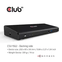 CLUB3D CSV-1562 base para portátil y replicador de puertos Acoplamiento USB 3.2 Ge