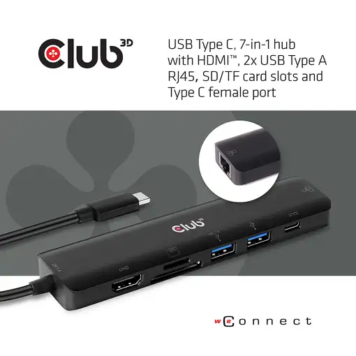 CLUB3D CSV-1592 base para portátil y replicador de puertos Acoplamiento USB 3.2 Ge
