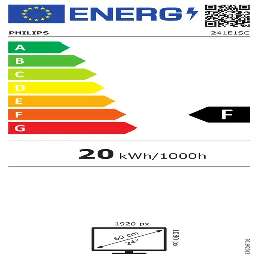 Philips E Line 241E1SC/00 LED display 59,9 cm (23.6") 1920 x 1080 Pixeles Full HD