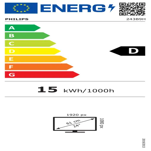 Philips B Line 243B9H/00 LED display 60,5 cm (23.8") 1920 x 1080 Pixeles Full HD N