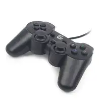 Gembird JPD-UDV-01 mando y volante Negro USB 2.0 Gamepad Analógico/Digital PC