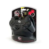 Gembird JPD-UDV-01 mando y volante Negro USB 2.0 Gamepad Analógico/Digital PC