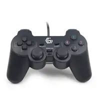 Gembird JPD-UDV-01 mando y volante Negro USB 2.0 Gamepad Analógico/Digital PC