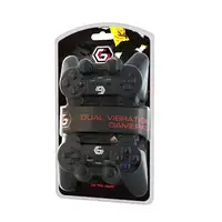 Gembird JPD-UDV2-01 mando y volante Negro USB 2.0 Gamepad Analógico/Digital PC