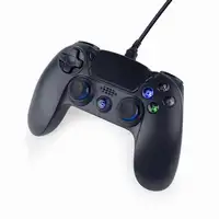 Gembird JPD-PS4U-01 mando y volante Negro USB Gamepad Analógico PC, PlayStation 4