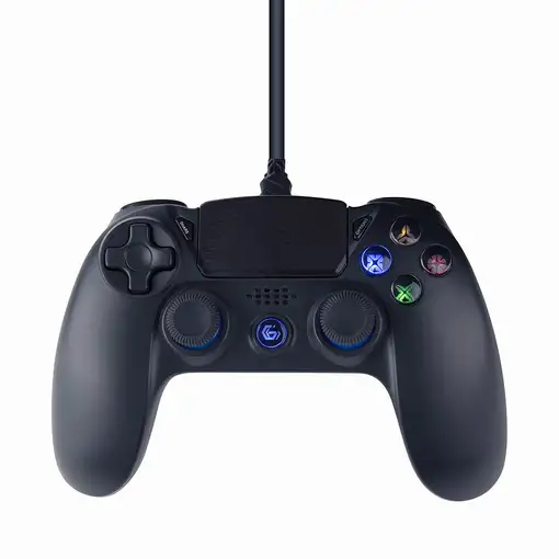 Gembird JPD-PS4U-01 mando y volante Negro USB Gamepad Analógico PC, PlayStation 4