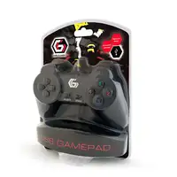 Gembird JPD-UB2-01 mando y volante Negro USB 2.0 Gamepad PC