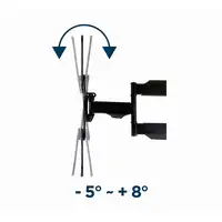 Gembird WM-55ST-01 soporte para TV 139,7 cm (55") Acero