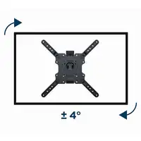 Gembird WM-55ST-01 soporte para TV 139,7 cm (55") Acero
