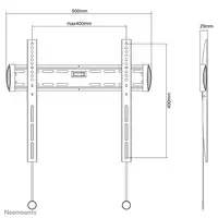 Neomounts NM-W340BLACK Soporte de pared para TV 32-55" - ultra plano