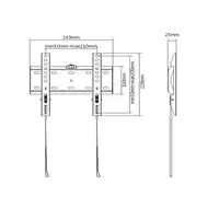 Gembird WM-42F-01 soporte para TV 106,7 cm (42") Negro