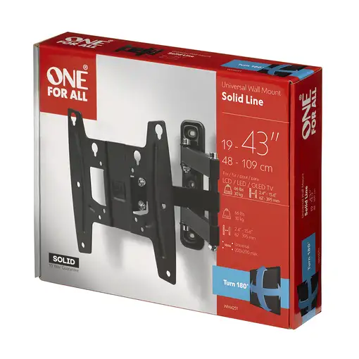 One For All WM4251 109,2 cm (43") Negro