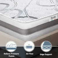 The White Stone Colchón  Individual 105x205 Memory Foam|H22cm|Made in Italy