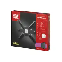 One For All WM 6211 soporte para TV 109,2 cm (43") Negro, Blanco