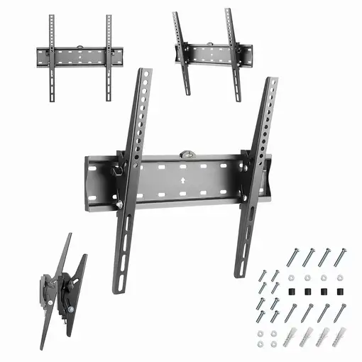 Gembird WM-55T-02 soporte para TV 139,7 cm (55") Negro
