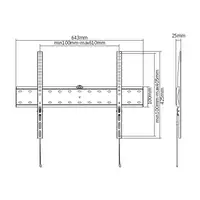 Gembird WM-70F-01 soporte para TV 177,8 cm (70") Negro