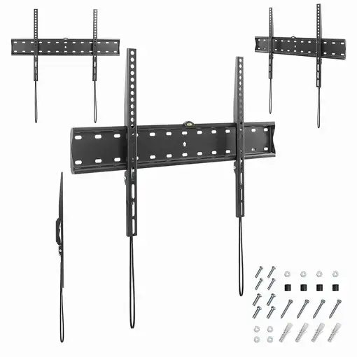Gembird WM-70F-01 soporte para TV 177,8 cm (70") Negro