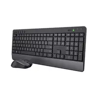 Trust Trezo teclado Ratón incluido Universal RF inalámbrico QWERTY Español Negro
