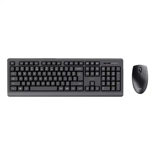 Trust Primo teclado Ratón incluido Oficina RF inalámbrico QWERTY Español Negro