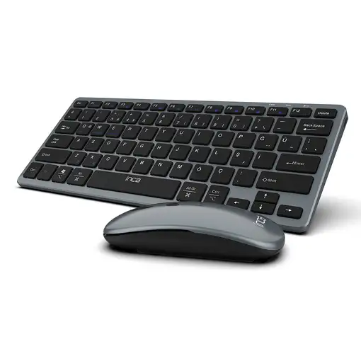 Inca IBK-572BT teclado Ratón incluido RF Wireless + Bluetooth Negro