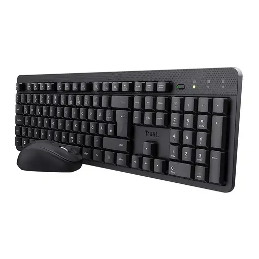 Trust TKM-360 teclado Ratón incluido Oficina RF inalámbrico QWERTY Español Negro