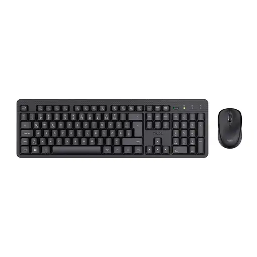 Trust TKM-360 teclado Ratón incluido Oficina RF inalámbrico QWERTY Español Negro