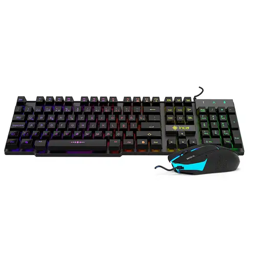 Inca IKG-448 teclado Ratón incluido Juego USB Negro