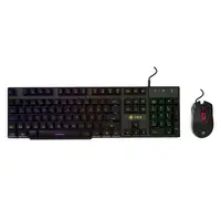 Inca IKG-448 teclado Ratón incluido Juego USB Negro