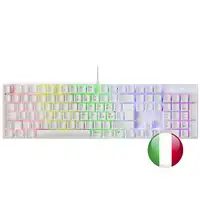 Mars Gaming MK422 Blanco, Teclado Mecánico Gaming RGB, Antighosting, Switch Mecáni