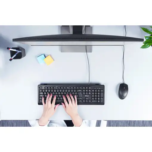 Trust TK-150 teclado Universal USB QWERTY Español Negro